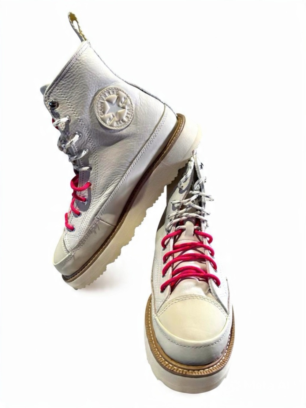 Converse Chuck Taylor Crafted Boot High Egret Ivory Pink Women’s 8.5 / Men’s 7